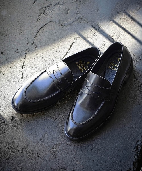 本革 スリム コイン ローファー / London Shoe Make Oxford and Derby