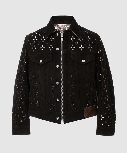 MASU（エムエーエスユー）の「DIAMOND-CUT LEATHER JACKET（その他
