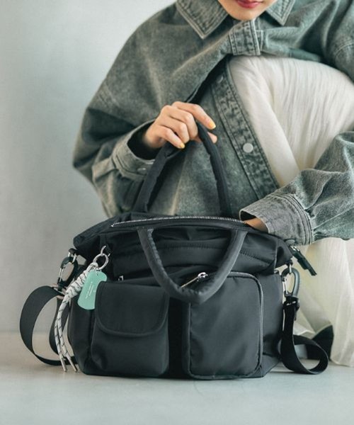 500mlペットボトルも入る】撥水11ポケットトート 634223（トートバッグ