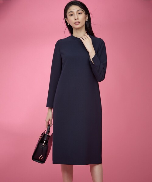 コンフォータブルドレープ レース襟ワンピース（ワンピース）｜組曲