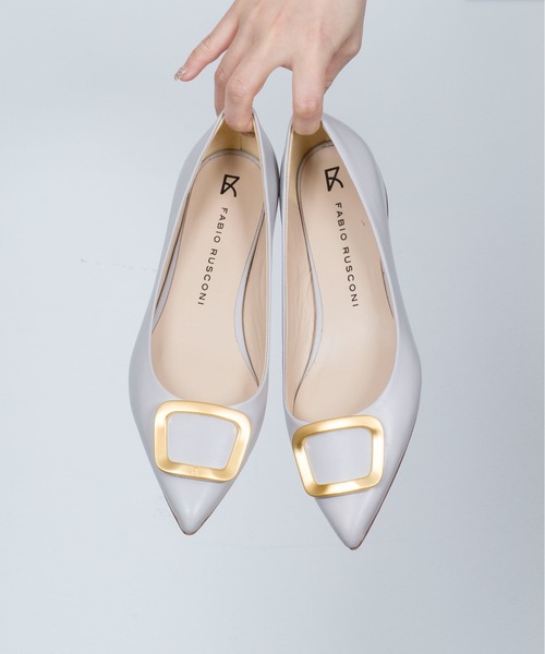 セール】【FABIO RUSCONI/ファビオ ルスコーニ】ローヒール バックル