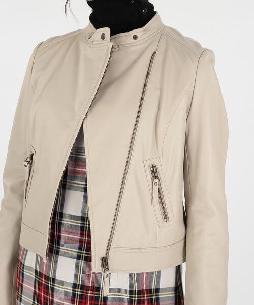 To b. by agnes b アニエスベー 革ジャン ライダース エンジ M