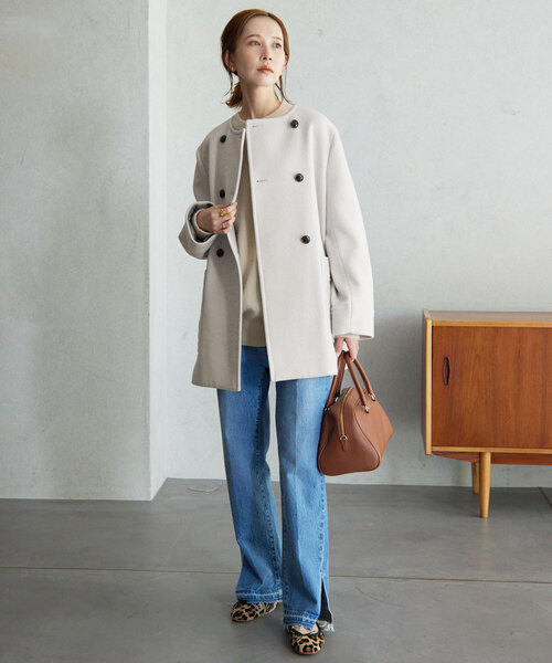 SLOBE IENA（スローブイエナ）の「スイビダブルクロスノーカラーダブル