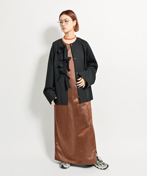 CITYSHOP（シティーショップ）の「FRONT RIBBON ブラウス（シャツ