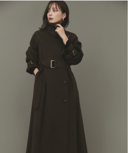 anuans（アニュアンス）の「ウールロングトレンチコート（トレンチ
