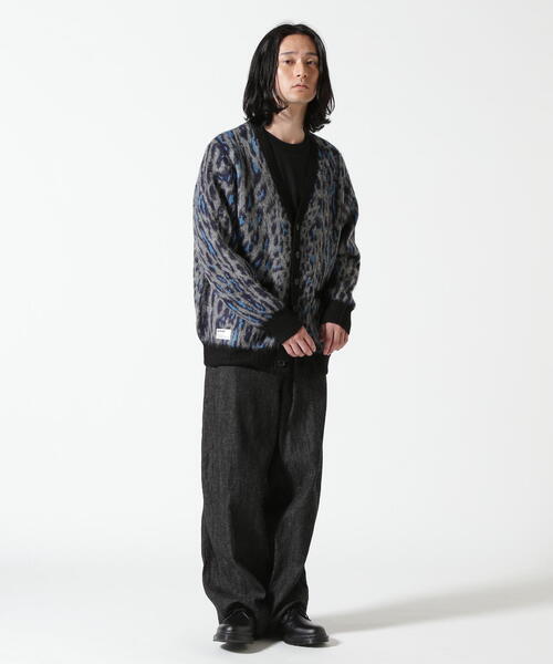 schott（ショット）の「Schott/ショット/SHAGGY KNIT LEOPARD/シャギー