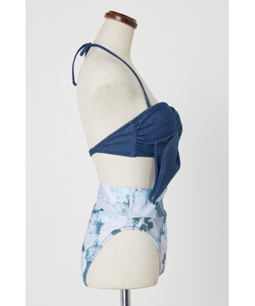 rienda（リエンダ）の「リボンデニムバンドゥカップビキニ（水着