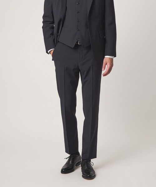 A+ TWPU トロピカル無地 スリム セットアップ パンツ スラックス