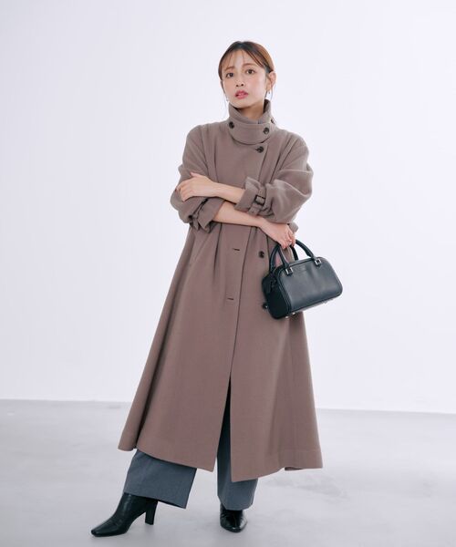 セミダブルバックフレアウールコート 【低身長・小柄女性】（その他