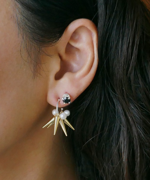 e.m.（イーエム）の「SILVER925ブラックジルコニアゆれピアス