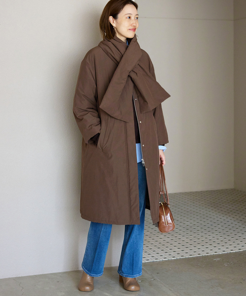 SLOBE IENA（スローブイエナ）の「《ストール付き/WEB限定》中綿