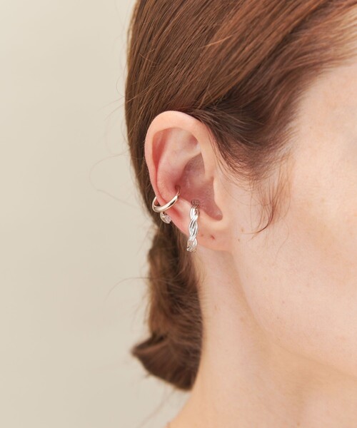 ete（エテ）の「パール＆ビジュー リングカフ/ピークカフ セット