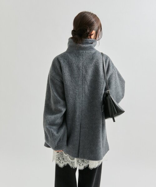 mystic（ミスティック）の「ウール混 シャギーミドルコート（その他