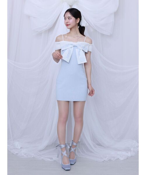 EATME（イートミー）の「【EATME×MARY QUANT】リボンデザインニット