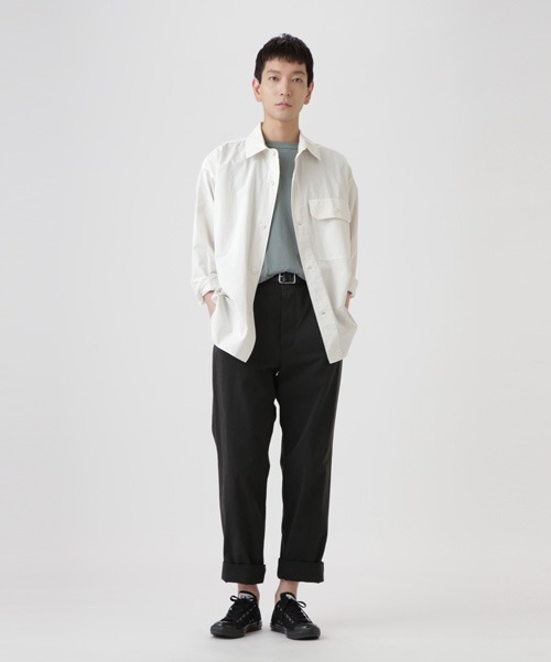 MHL.（エムエイチエル）の「WA-SHI COTTON POPLIN（シャツ/ブラウス