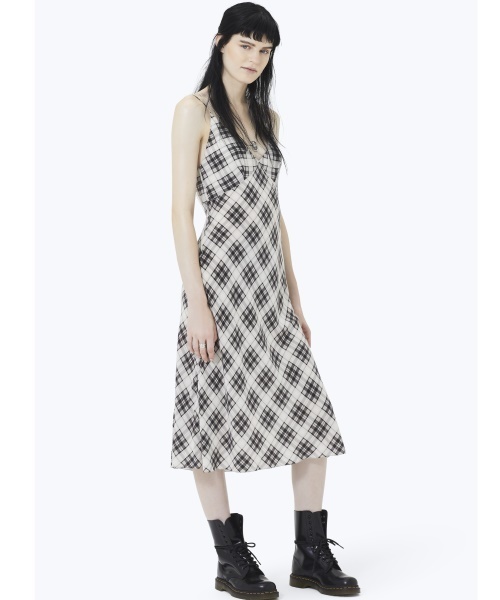 MARC JACOBS（マークジェイコブス）の「BIAS PLAID KNEE LENGTH DRESS
