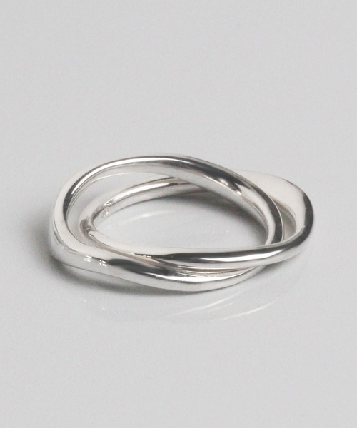 SILVER925 2連リング/メンズ/レディース/シンプル（リング）｜e.m.