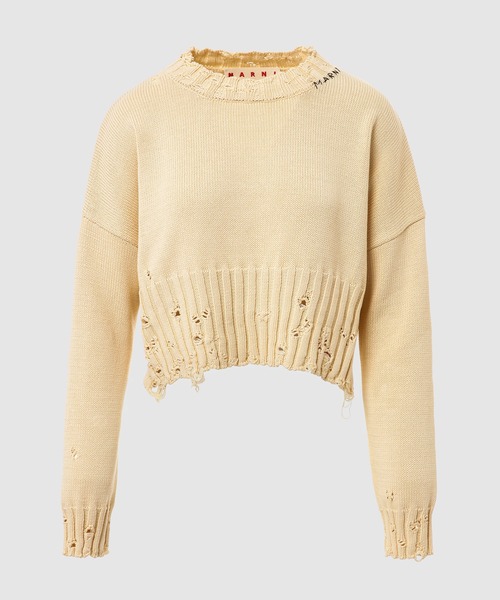 MARNI（マルニ）の「UNFINISHED KNIT / コットンクロップドニット