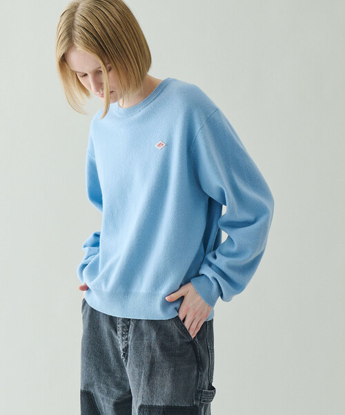 DANTON | ラムウール クルーネックニットプルオーバー WOMEN（ニット