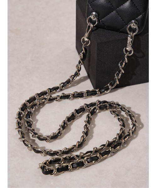 ストーンロゴキルティングiPhoneケース（スマホケース/カバー