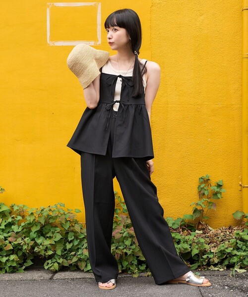 セール】リネンタッチ キャミ パンツ セットアップ（その他パンツ