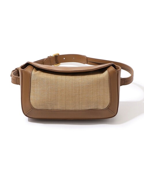 セール】L'Avenir レザーコンビ 2way ショルダーバッグ（ボディバッグ