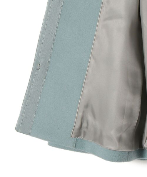 SHIPS（シップス）の「SUPER140ノーカラーショートコート（ノーカラー