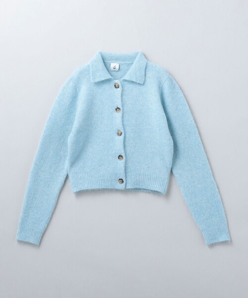 6（ロク）の「＜6(ROKU) ＞アルパカウール ニット カーディガン