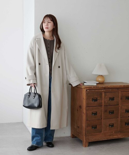 セール】【WEB限定】ダブルロングコート（チェスターコート）｜DISCOAT