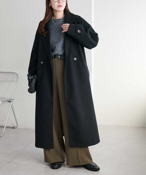 セール】【WEB限定】ダブルロングコート（チェスターコート）｜DISCOAT