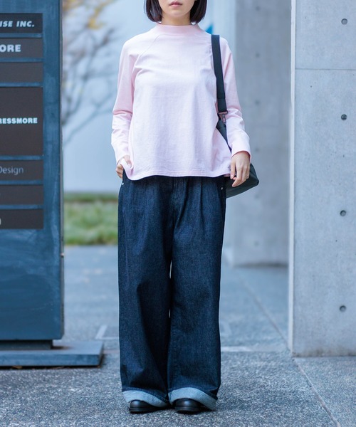 D.M.G / ディーエムジー] 11ozデニム ツータックシックレッグパンツ