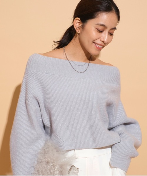 Mystrada（マイストラーダ）の「アクアラメオフショルニット（ニット