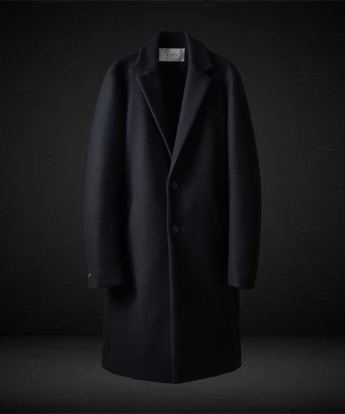 city（シティ）の「スリムチェスターコート/SUPER140S CHESTER COAT