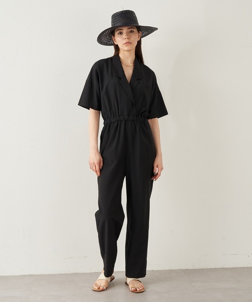 Whim Gazette（ウィムガゼット）の「オープンカラージャンプスーツ