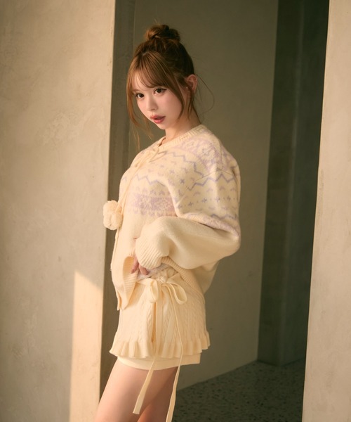 TITTY&CO.（ティティーアンドコー）の「ノルディック柄ボンボン付き