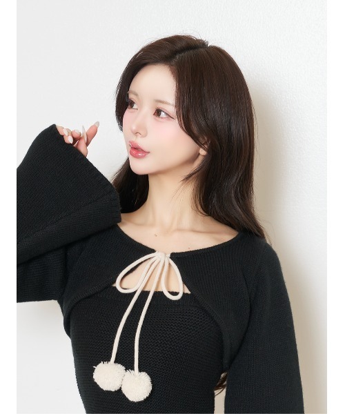 ノルディックパネルニットミニワンピース（ワンピース）｜Darich