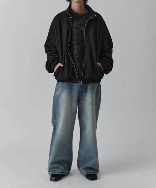 フェイクスウェード スイングトップブルゾン（ブルゾン）｜Lui's