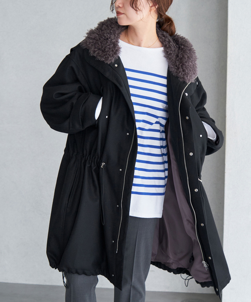 IENA（イエナ）の「ウーステッドフランネルモッズコート（モッズコート