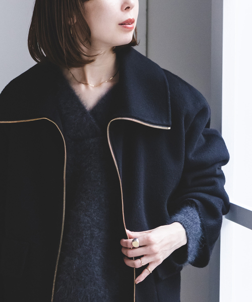 Noble（ノーブル）の「《追加》キャメルミックスリバージップコート