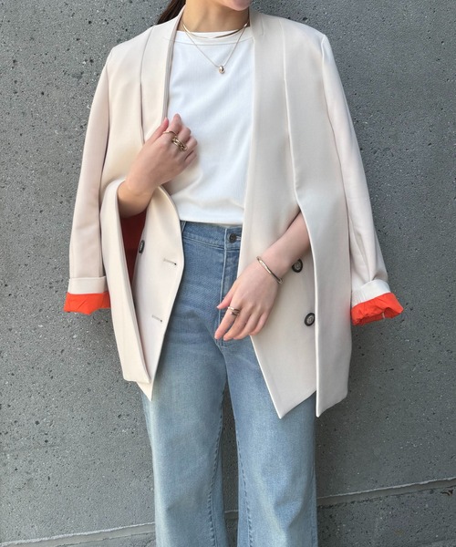 Risley（リズレー）の「Risley/ノーカラー2WAYジャケット/セットアップ