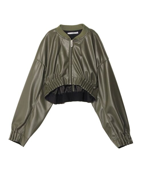 UN3D.（アンスリード）の「タックギャザーショートブルゾン（ブルゾン