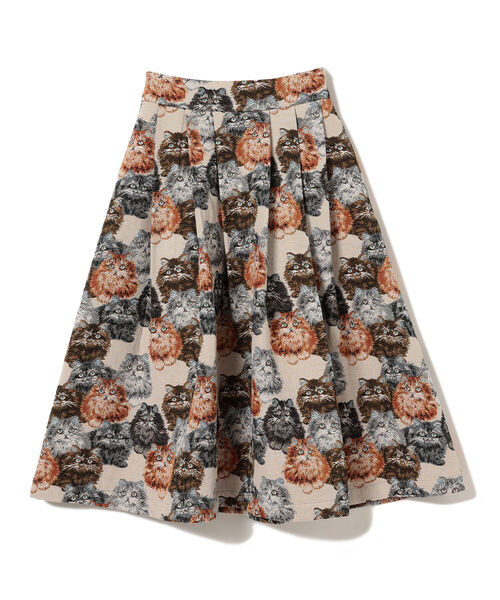 mmts（マミタス）の「mmts / 猫いっぱいスカート（スカート）」 - WEAR