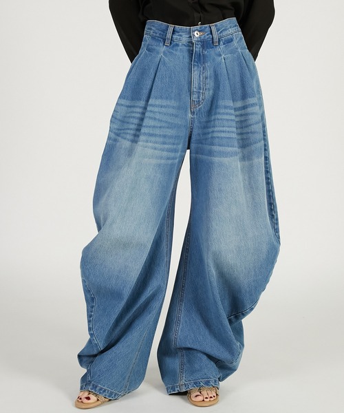2026Spring Pre-Order】ドレープデニムパンツ / Drape Denim Pants