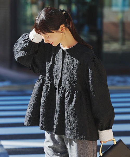 WEB限定】ふくれジャガードジャケット《オケージョン2026SS》（ノー