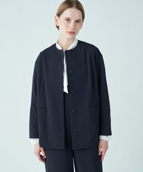 BALLSEY（ボールジィ）の「ジョーゼットジャージー ノーカラー