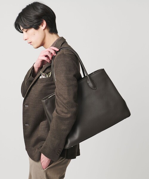 レザー ジップ トートバッグ（トートバッグ）｜UNITED ARROWS