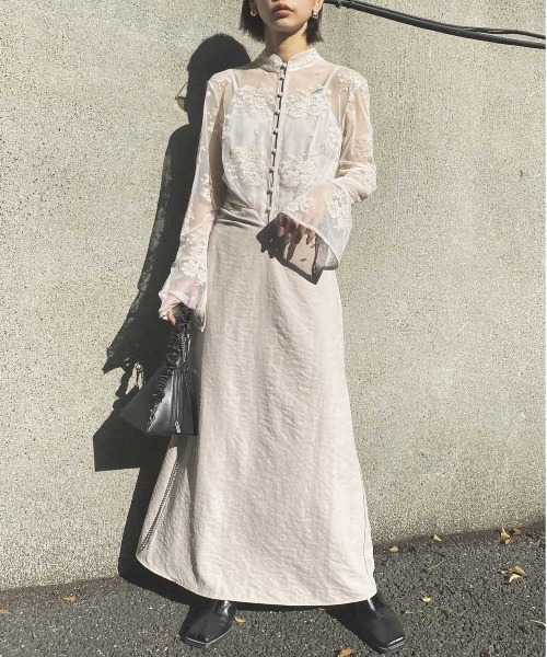 Ameri（アメリ）の「FLOWER LACE DRESS（ワンピース）」 - WEAR