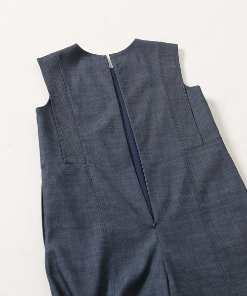 IENA（イエナ）の「デニムライクスクエアショルダーオールインワン