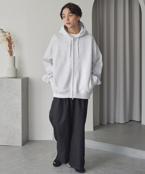 ヘビーウェイトルーズベーシックフルジップパーカー MONO-MART│MONO