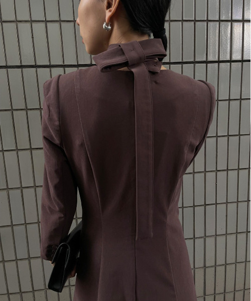 Ameri（アメリ）の「TRICOT TIE SET DRESS（ワンピース）」 - WEAR